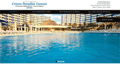 Desktop Screenshot of crownparadisecancun.com