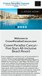 Mobile Screenshot of crownparadisecancun.com